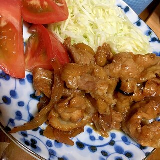 新玉ねぎたっぷりな生姜焼き